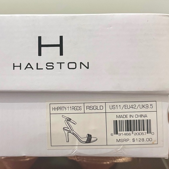 NIB – H by Halston Ankle Strap Heels – Size 11 – Rose Gold - Picture 7 of 7